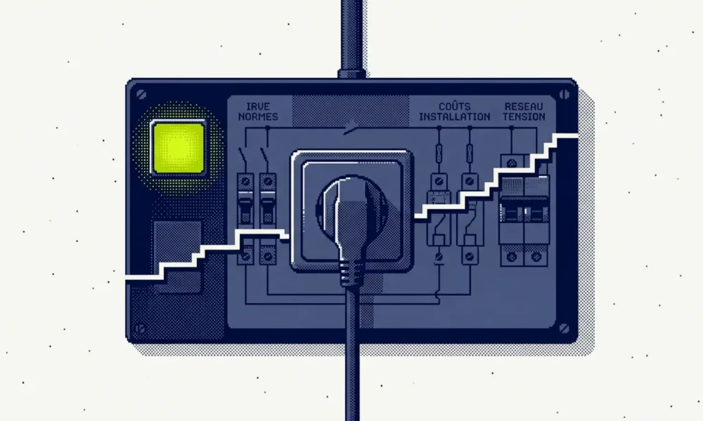 installation borne de recharge maison — illustration