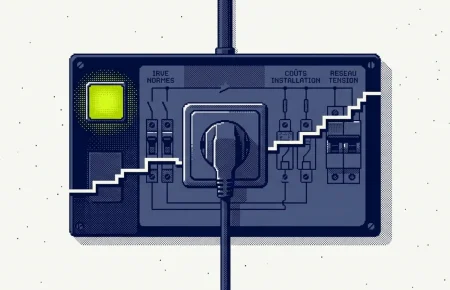 installation borne de recharge maison — illustration