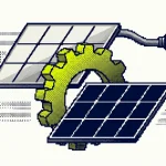 panneaux solaires en location — illustration