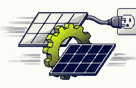panneaux solaires en location — illustration