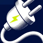 batterie virtuelle ou physique solaire — illustration