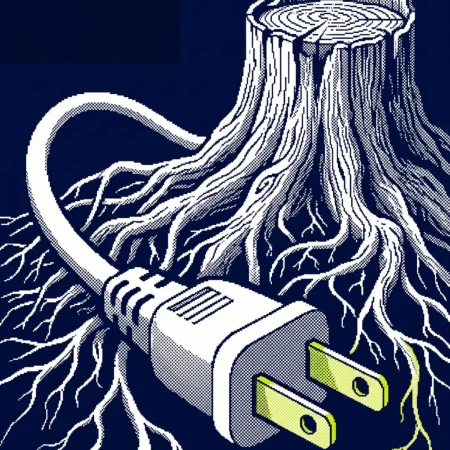 bilan carbone entreprise panneaux solaires véhicules électriques — illustration