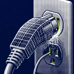 Ombrières photovoltaïques et borne de recharge solaire sur une station-service
