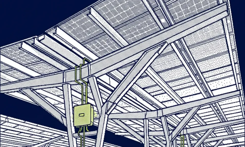 carport solaire entreprise 2026 — illustration