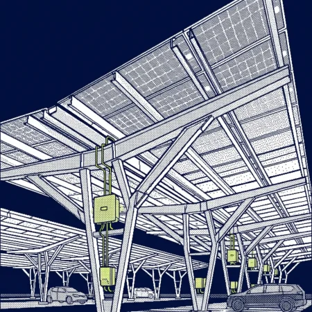 carport solaire entreprise 2026 — illustration