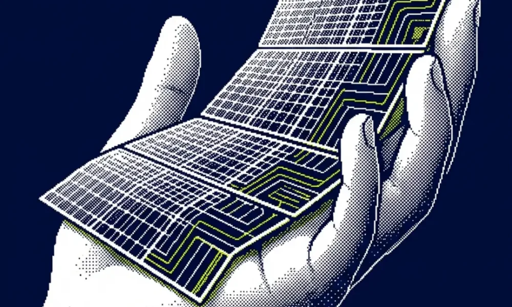 centrale solaire communale au sol — illustration