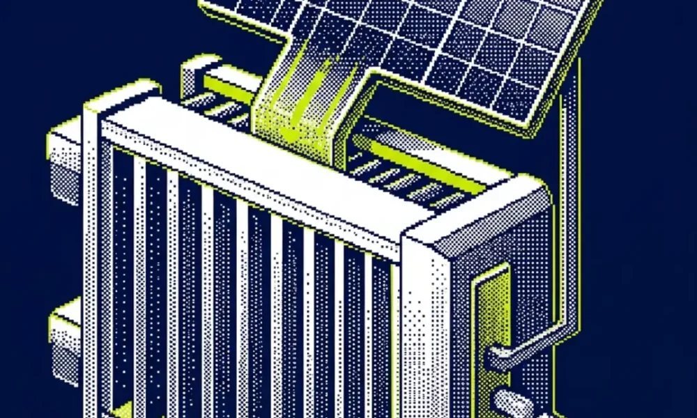 data center solaire — illustration