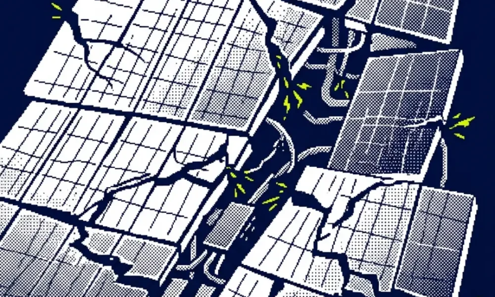 distance panneaux solaires voisinage — illustration