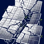 distance panneaux solaires voisinage — illustration