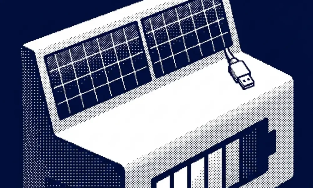 éclairage public solaire autonome — illustration
