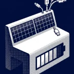 éclairage public solaire autonome — illustration