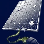 nettoyage panneaux solaires — illustration