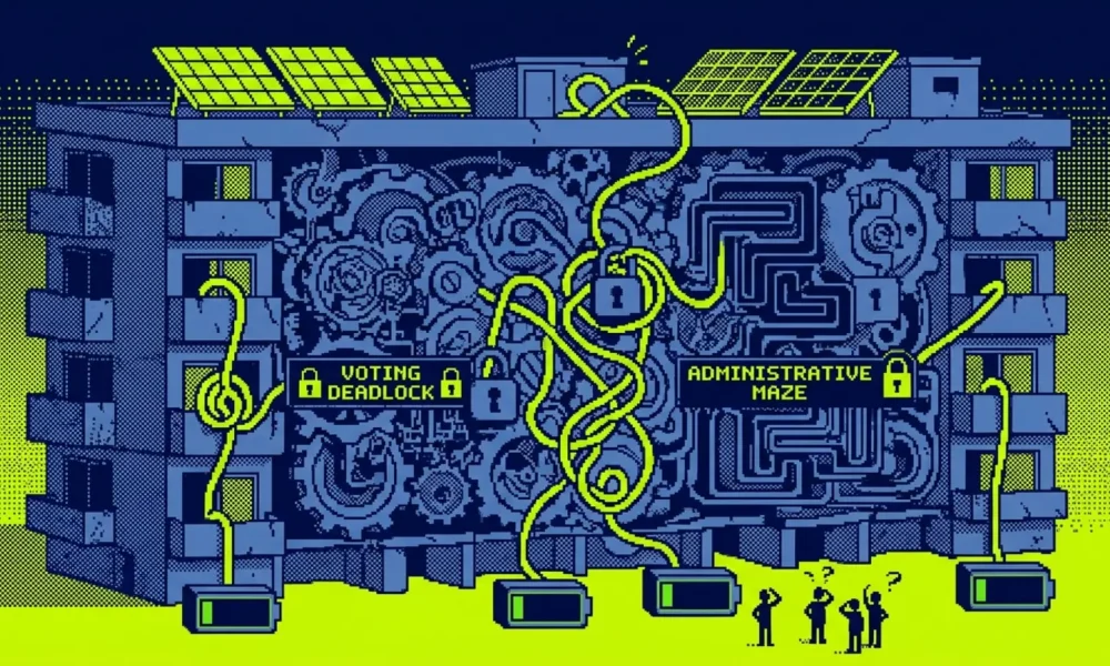 panneaux solaires copropriété démarches — illustration
