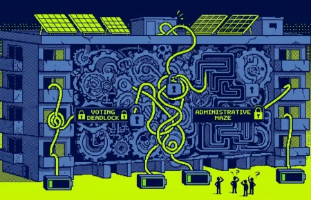panneaux solaires copropriété démarches — illustration