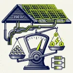panneaux solaires maison 150 m² — illustration