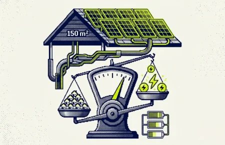 panneaux solaires maison 150 m² — illustration