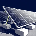 panneaux solaires sans perçage toiture — illustration