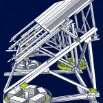 panneaux solaires toiture plate — illustration