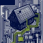 panneaux solaires zone abf — illustration