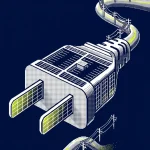photovoltaïque centre commercial — illustration