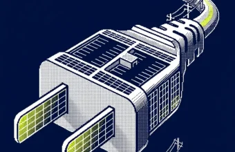 photovoltaïque centre commercial — illustration