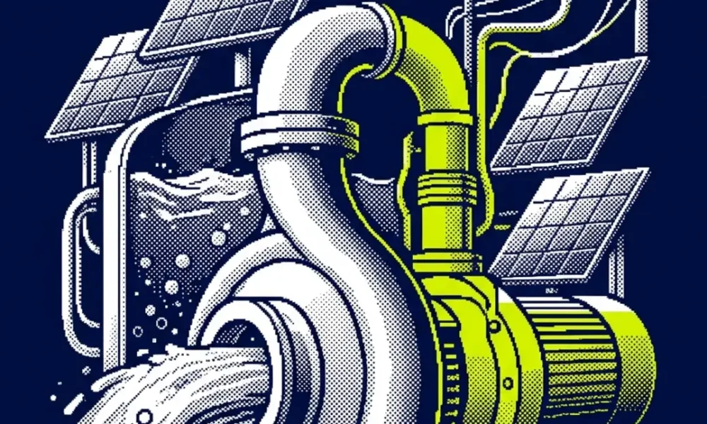 photovoltaïque station d'épuration autoconsommation — illustration