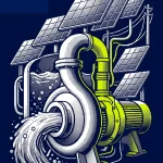 photovoltaïque station d'épuration autoconsommation — illustration