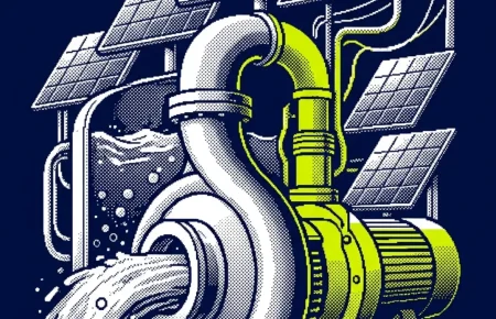 photovoltaïque station d'épuration autoconsommation — illustration