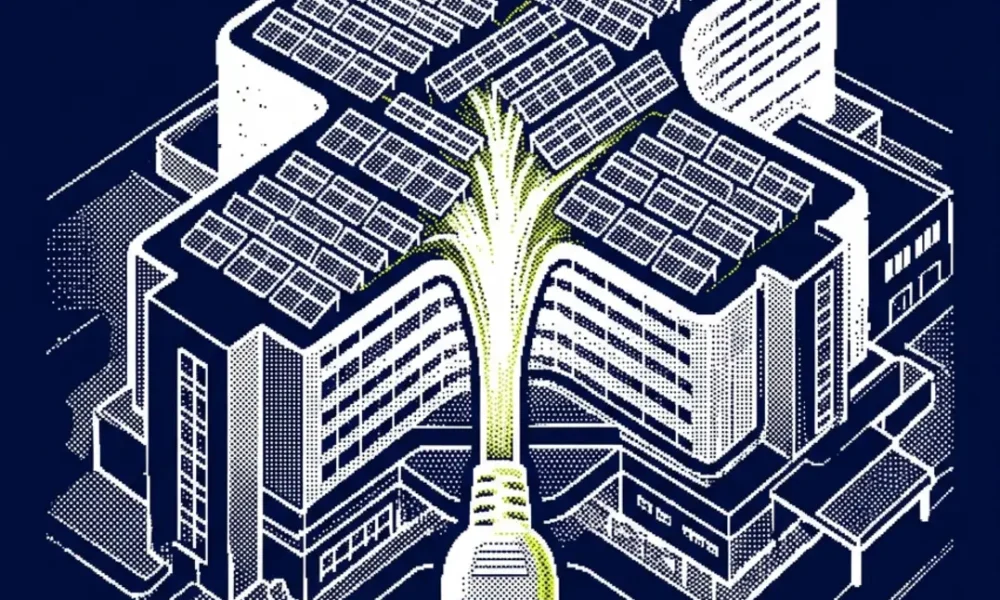 photovoltaïque établissements de santé — illustration