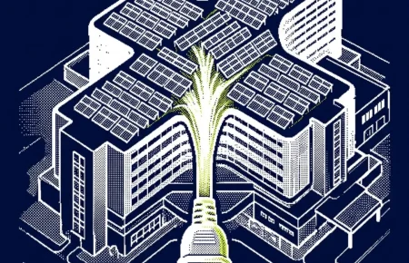 photovoltaïque établissements de santé — illustration