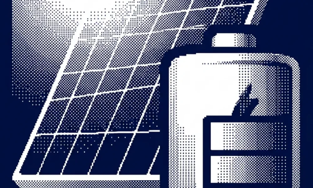 photovoltaïque salle de sport piscine — illustration