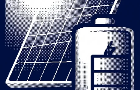 photovoltaïque salle de sport piscine — illustration