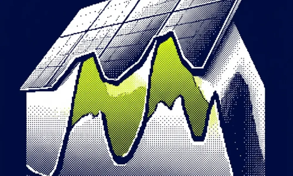 photovoltaïque usine industrielle — illustration