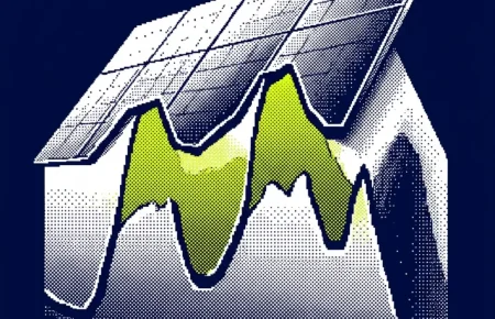 photovoltaïque usine industrielle — illustration