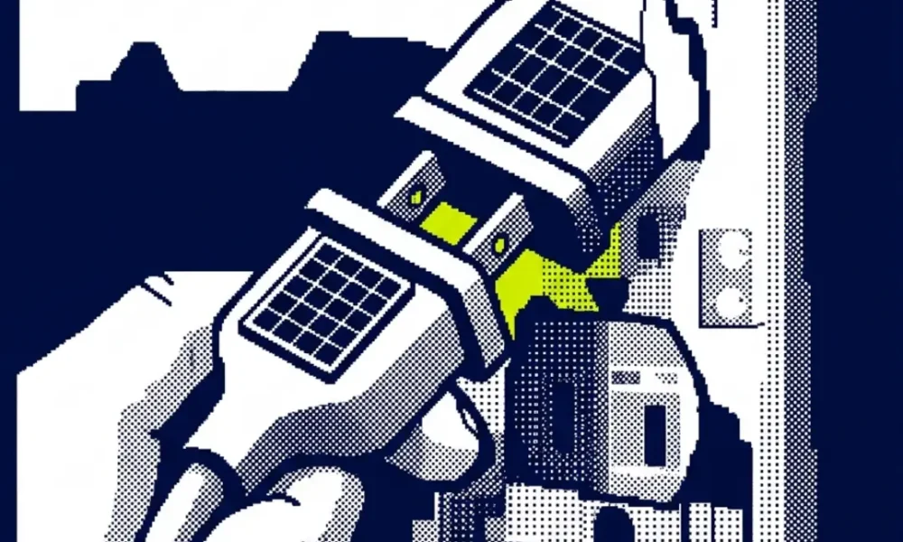 prêt bancaire vert solaire — illustration