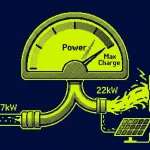 puissance borne de recharge — illustration