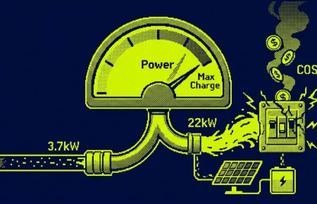 puissance borne de recharge — illustration