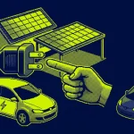 recharge 100 % solaire — illustration