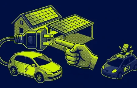 recharge 100 % solaire — illustration