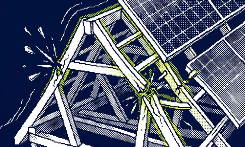 toiture ancienne photovoltaïque — illustration