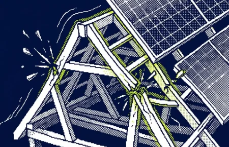 toiture ancienne photovoltaïque — illustration
