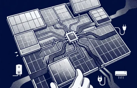 Application solaire photovoltaïque affichant la production et la consommation d’une maison