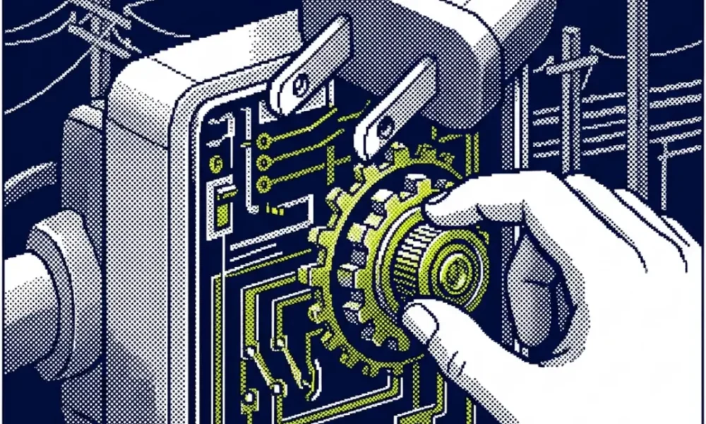bac à sable électrique — illustration