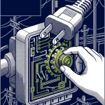 bac à sable électrique — illustration