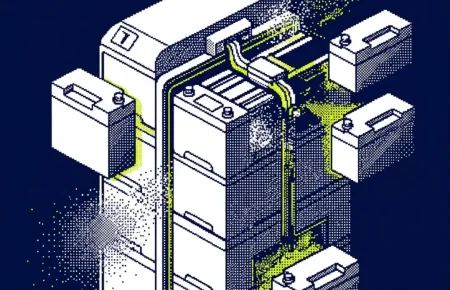 Batteries solaires domestiques 2026 installées près d’un onduleur résidentiel
