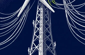 Grande éolienne Allemagne de très haute taille sur un site industriel