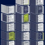 maison panneaux solaires — illustration