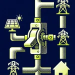 Onduleur hybride 2026 installé près d’une batterie résidentielle et du tableau électrique