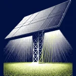 Installation solaire avec panneaux bifaciaux 2026 sur structure surélevée au sol
