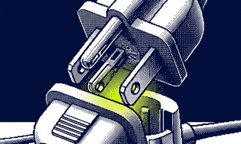 Poste électrique offshore lié au raccordement éolien en mer vers le réseau RTE
